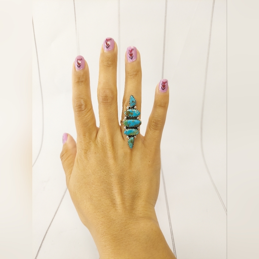 Turquoise Statement Ring - Picture 2 of 12